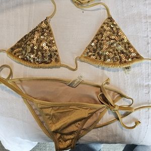 Gold Bikini XS VICTORIA'S SECRET